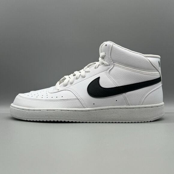 Nike Court Vision Mid NN Size 8 White Black DN3577-101 Sneakers Sportswear - Picture 4 of 11